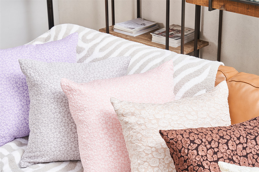 Jacquard Pattern ndi Soft Fabric Cover Cushion04